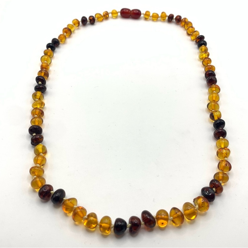 Baltic Amber Beaded Necklace for teething